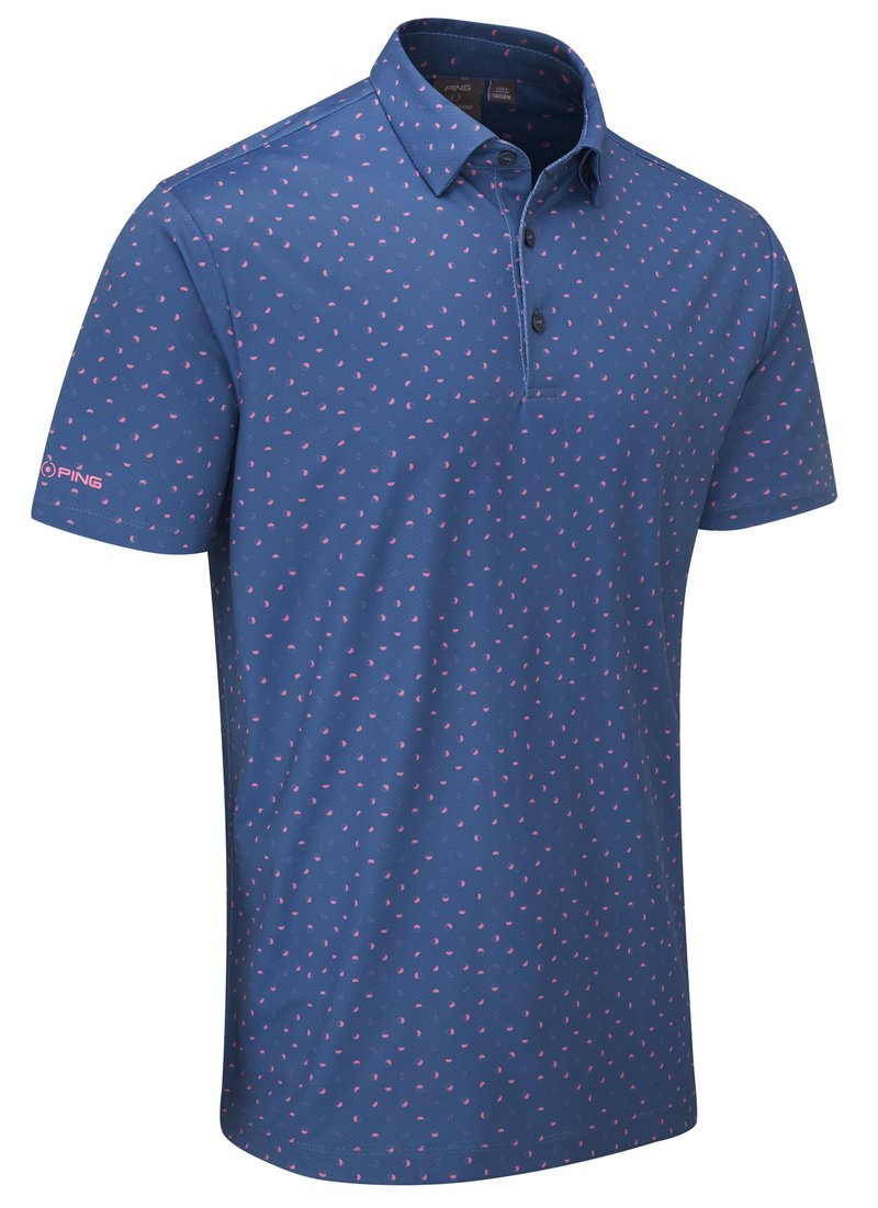PING Ephron Printed polo de hombre, stellar multi