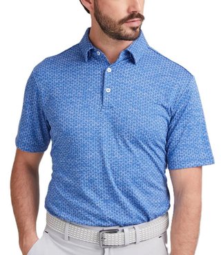 PING Rafe polo de hombre, bright cobalt
