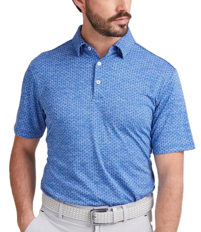 PING Rafe polo de hombre, bright cobalt