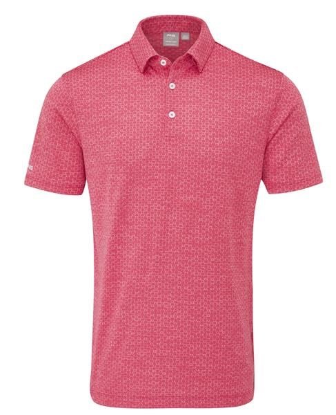PING Rafe polo de hombre, rhapsody pink
