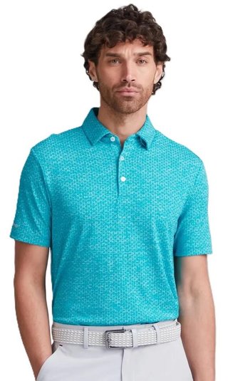 PING Rafe polo de hombre, turquesa