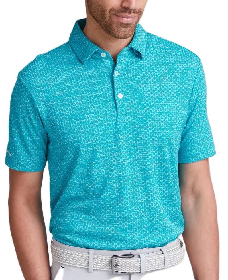 PING Rafe polo de hombre, turquesa