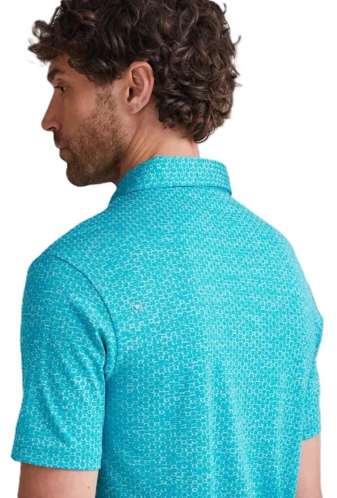 PING Rafe polo de hombre, turquesa