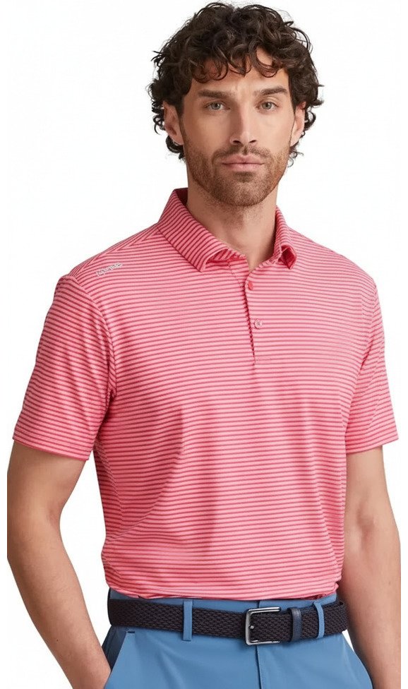 PING Langford polo de hombre, rhapsody/pink white