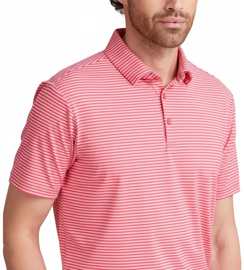 PING Langford polo de hombre, rhapsody/pink white