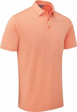 PING Hershel polo de hombre, wild salmon multi