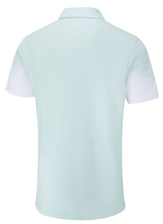 PING Ty polo de hombre, seaspray/blanco