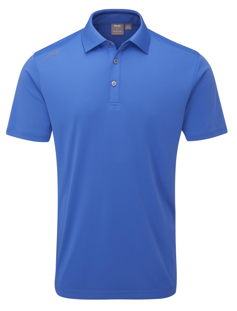 PING Lindum polo de hombre, bright cobalt