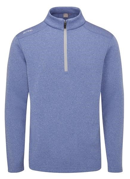 PING Ramsey half zip ribbed fleece jersey de hombre, bright cobalt marl