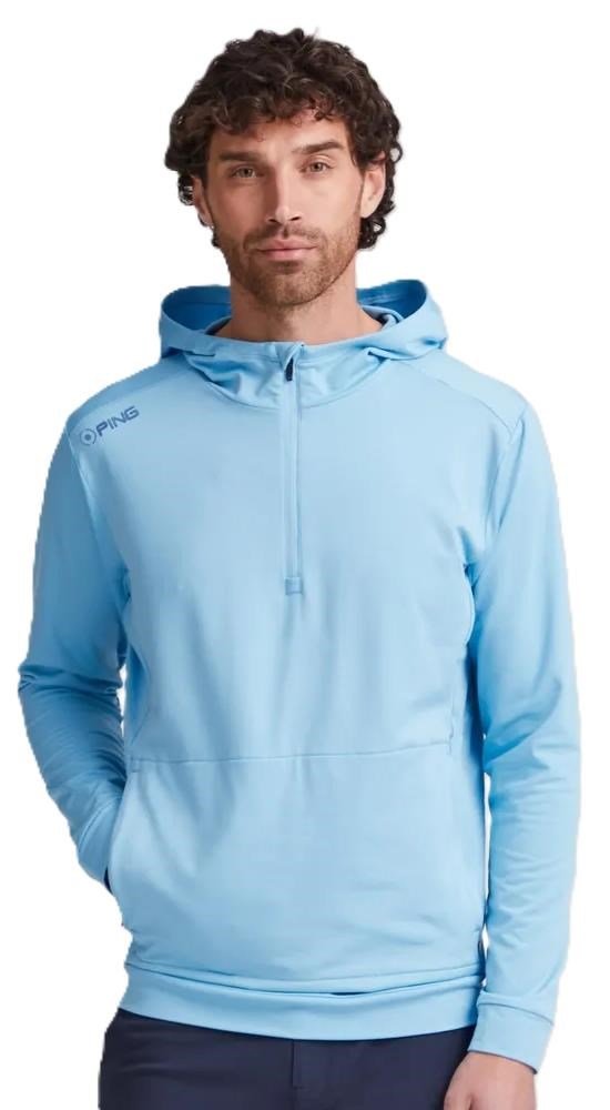 Ping Haldon Hooded Fleece sudadera de hombre, baltic sea