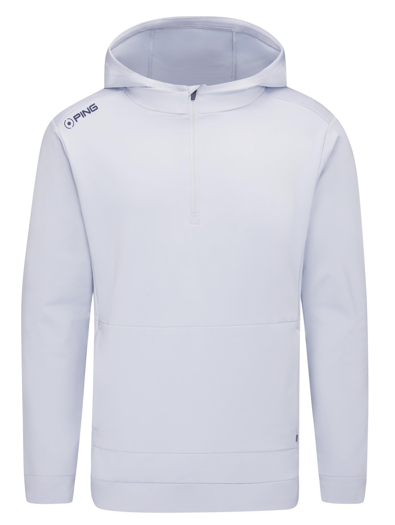 PING Haldon Hooded Fleece sudadera con capucha para hombre, pearl grey