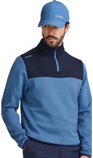 PING Kinver sudadera de hombre, stellar/navy