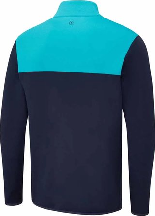 PING Kinver sudadera de hombre, navy/turquesa