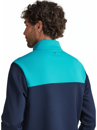 PING Kinver sudadera de hombre, navy/turquesa