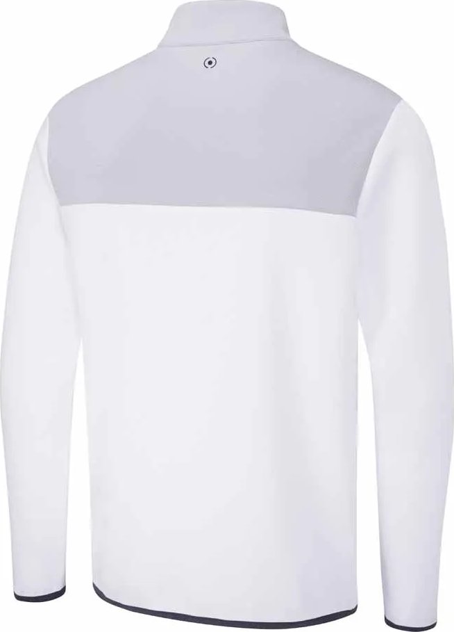 PING Kinver sudadera de hombre, blanco/gris perla