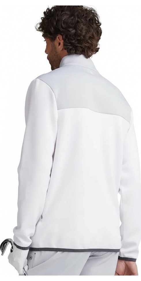PING Kinver sudadera de hombre, blanco/gris perla
