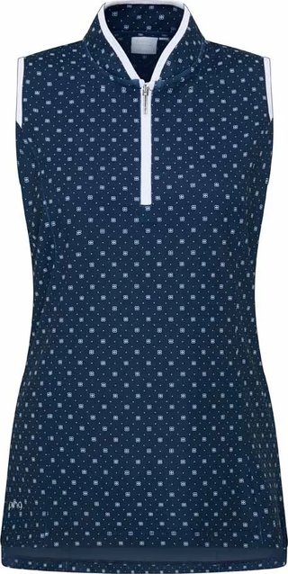 PING Penola Printed Sleeveless polo de mujer, micro monogram