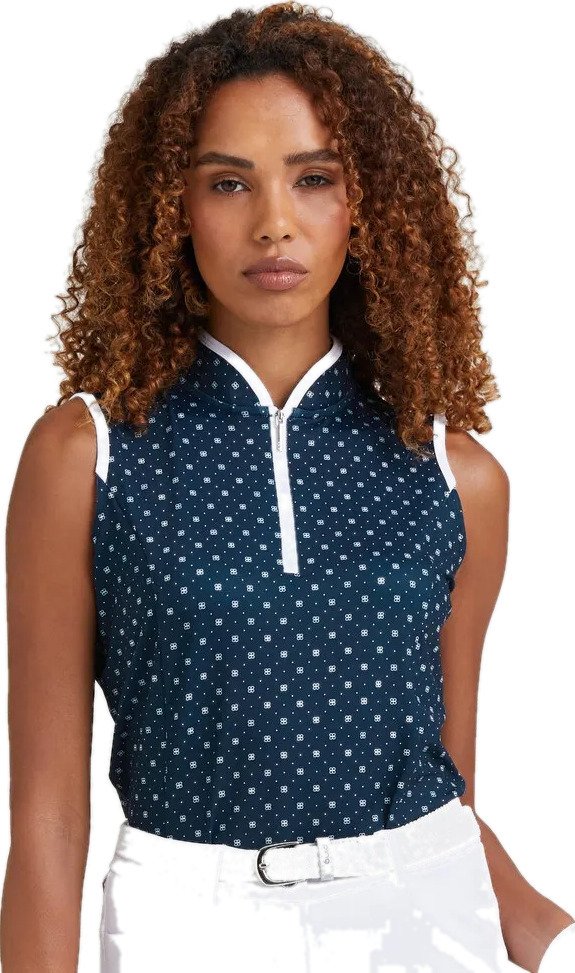 PING Penola Printed Sleeveless polo de mujer, micro monogram