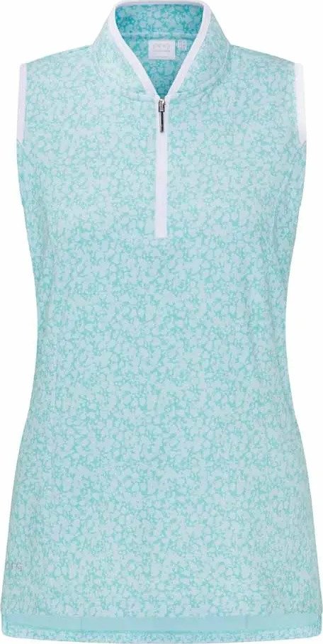 PING Penola Printed Sleeveless polo de mujer, splash