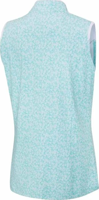 PING Penola Printed Sleeveless polo de mujer, splash
