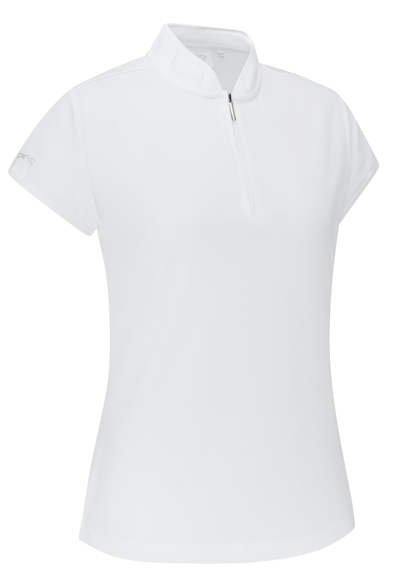 PING Evetta Jacquard polo de mujer, blanco