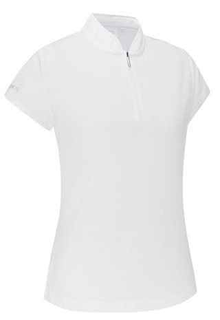 PING Evetta Jacquard polo de mujer, blanco