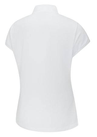 PING Evetta Jacquard polo de mujer, blanco