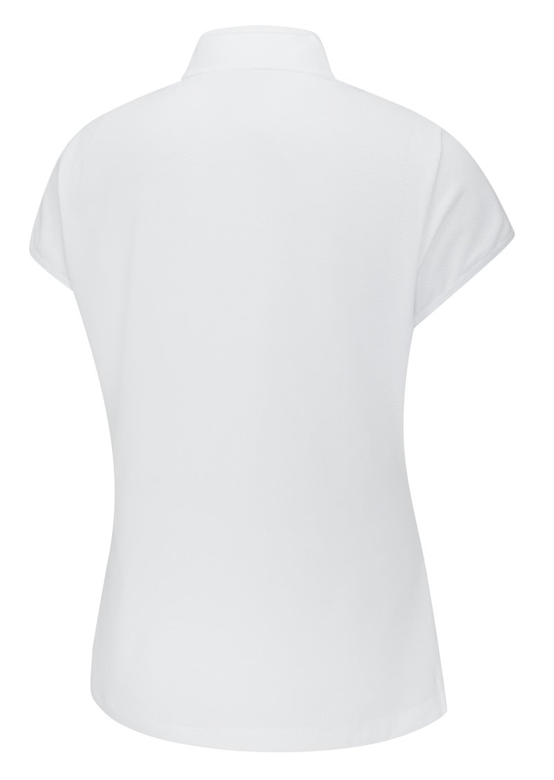 PING Evetta Jacquard polo de mujer, blanco