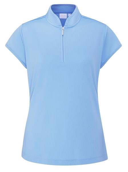 PING Evetta Jacquard polo de mujer, infinity blue