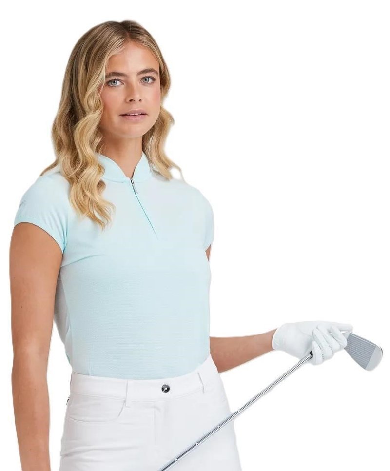 PING Evetta Jacquard polo de mujer, seaspray