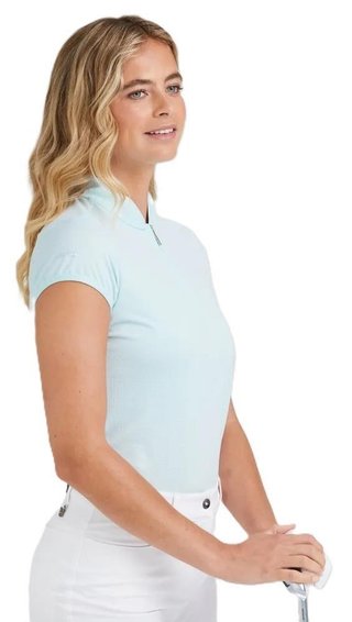 PING Evetta Jacquard polo de mujer, seaspray