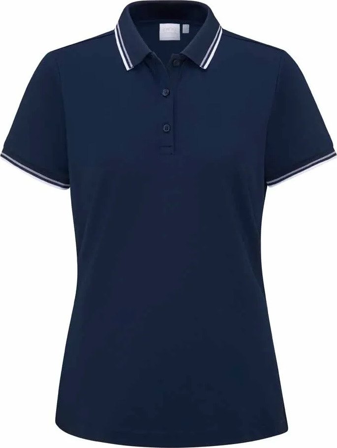 PING Viviana Tipped polo de mujer, azul marino