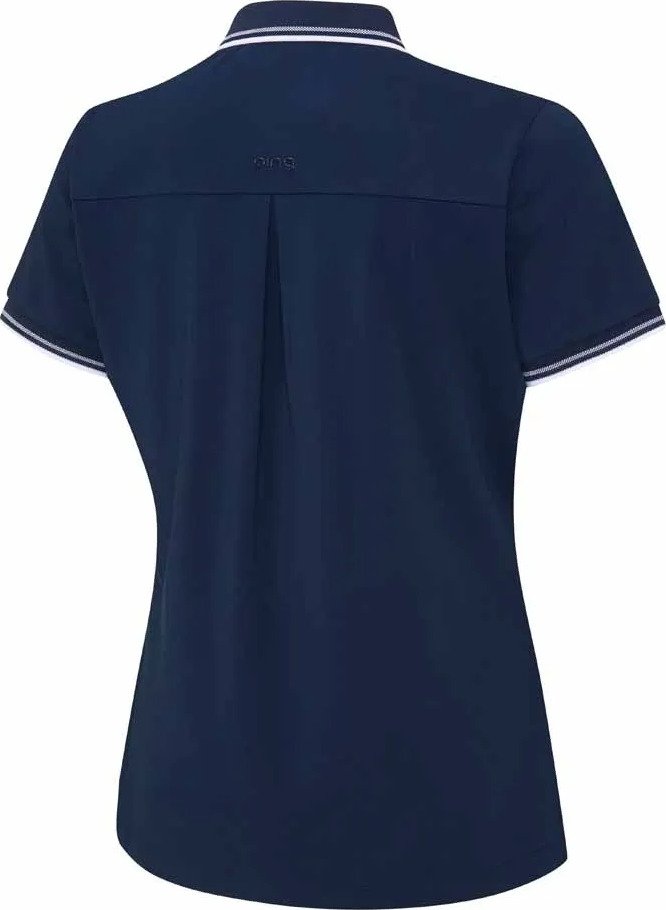 PING Viviana Tipped polo de mujer, azul marino