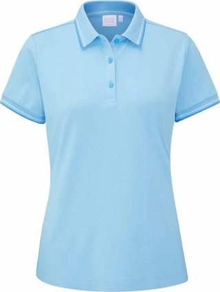 PING Viviana Tipped polo de mujer, baltic sea