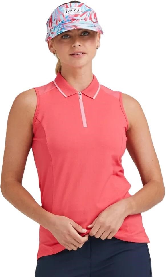 PING Eben Sleeveless polo de mujer, paradise pink