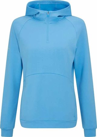 PING Rhona Textured sudadera con capucha de mujer, infinity blue