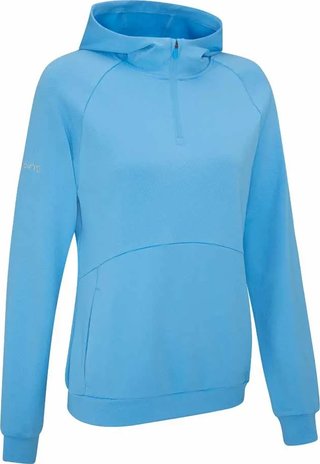 PING Rhona Textured sudadera con capucha de mujer, infinity blue
