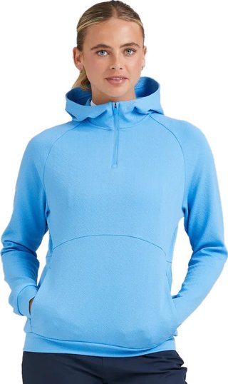 PING Rhona Textured sudadera con capucha de mujer, infinity blue