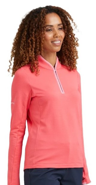 PING Abigale Fleece sudadera de mujer, rosa paradise