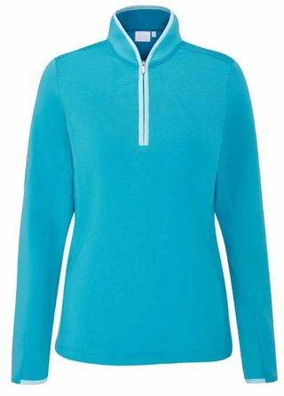 PING Abigale Fleece sudadera de mujer, turquesa