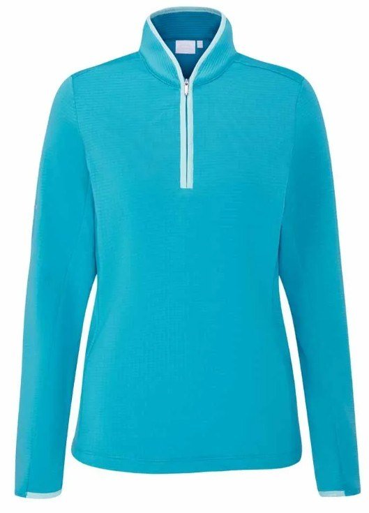 PING Abigale Fleece sudadera de mujer, turquesa