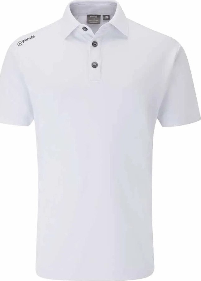 PING Lindum Junior polo infantil, blanco