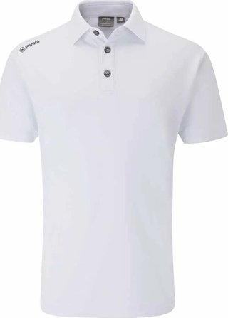 PING Lindum Junior polo infantil, blanco