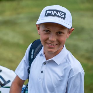 PING Lindum Junior polo infantil, blanco