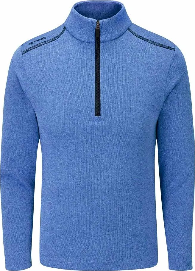 PING Ramsey Junior sudadera, Snorkel Blue Marl