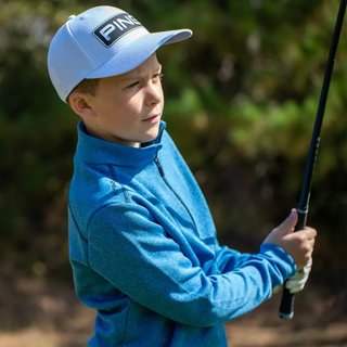 PING Ramsey Junior sudadera, Snorkel Blue Marl
