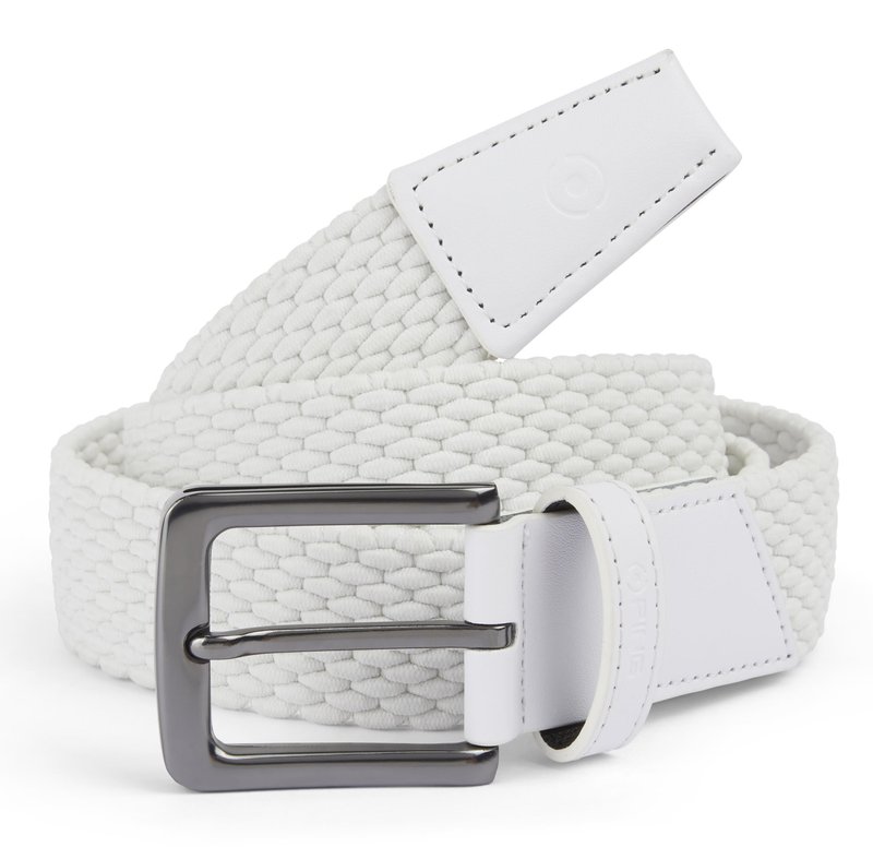 PING Stretch Webbing cinturón de hombre, blanco