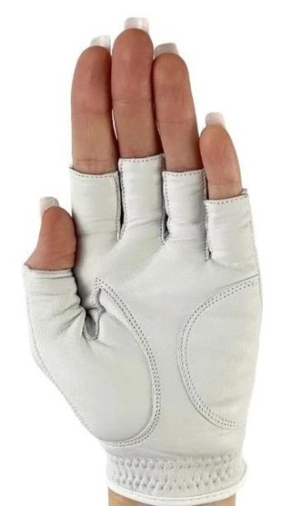 Best of Golf America Halfinfer guante de mujer, blanco