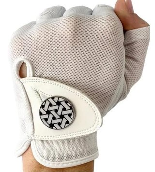 Best of Golf America Halfinfer guante de mujer, blanco