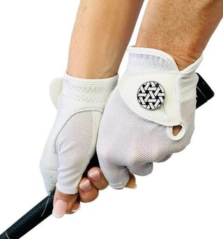 Best of Golf America Halfinfer guante de mujer, blanco